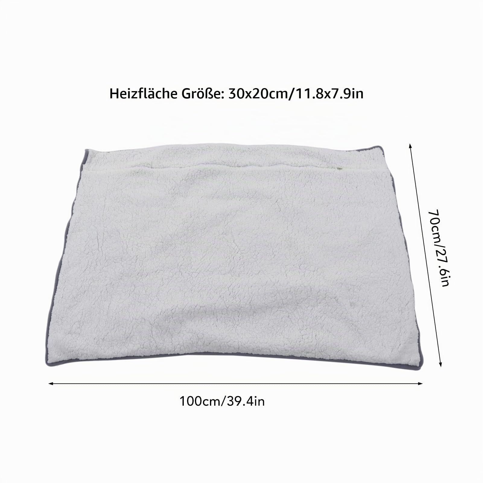 Elektrische Heizdecke, 100 X 70 cm, 5 V, Tragbare Luxus Flanell Heizdecke, USB Heizung, Elektrische Überwurfdecke für Zuhause, Büro, Auto, Reisen