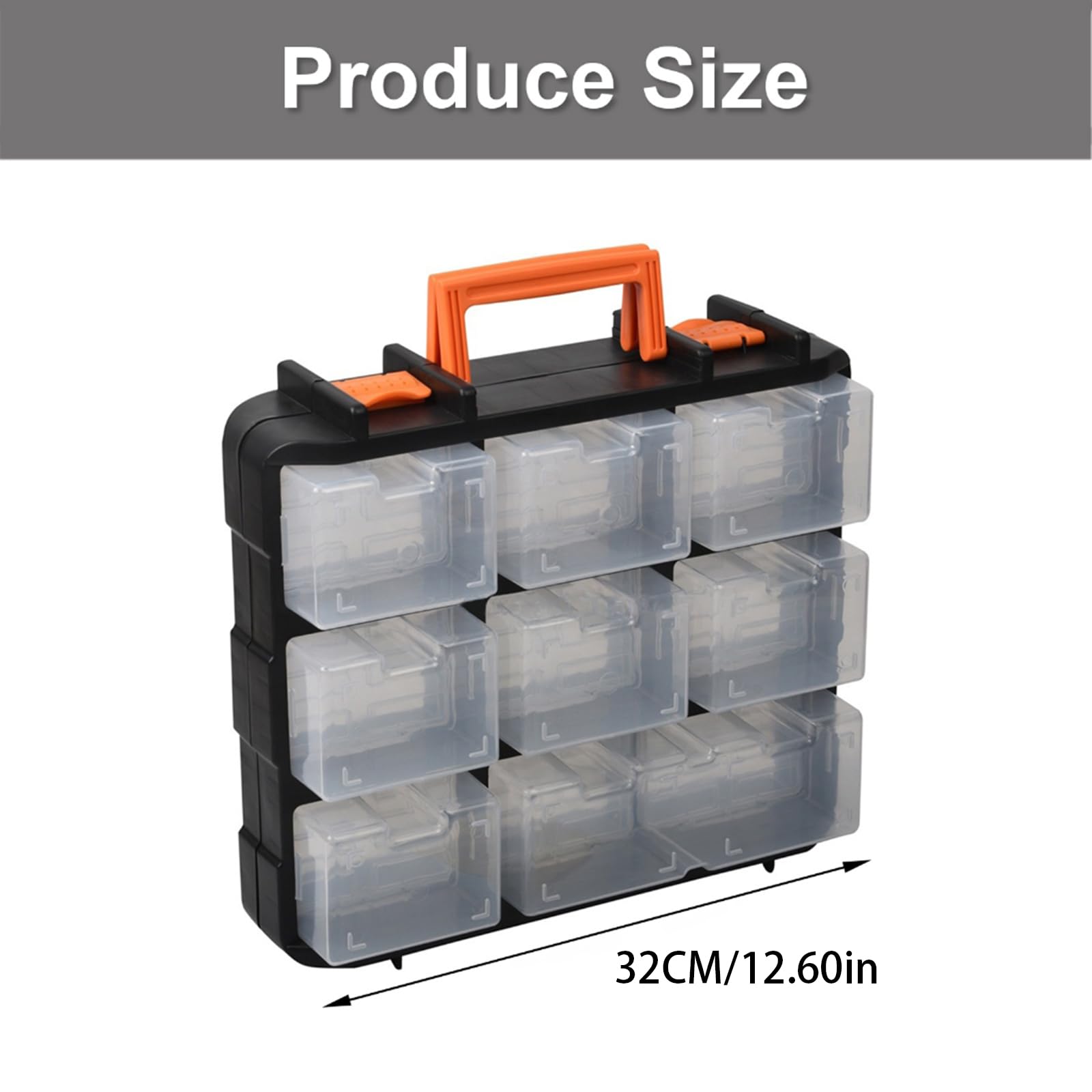 Multifunktionale Werkzeug Organizer Aufbewahrungsbox Mit Verstellbaren Abschnitten Ideal Für Die Aufbewahrung Von Befestigungselementen Und Kleinem Zubehör. Angelgerät Box