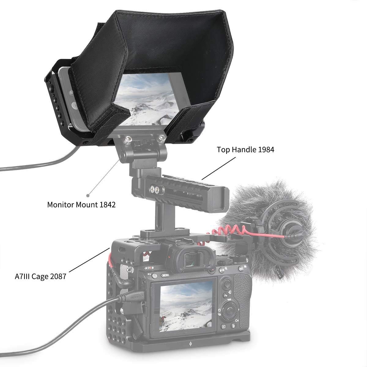 Amazon | SMALLRIG モニターケージ SmallHD 501/502 モニター用 2177