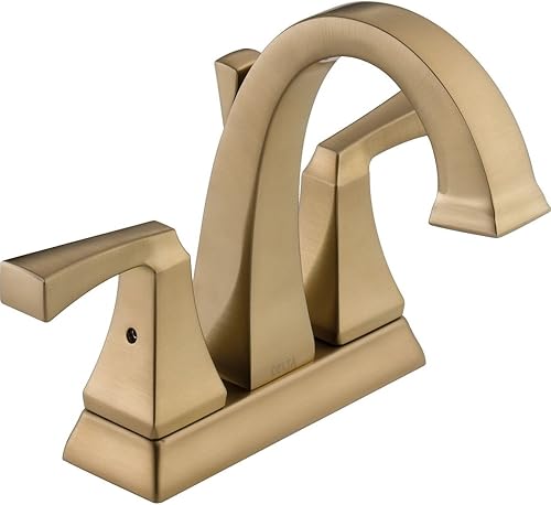 Miniatura 3 de Delta Faucet Dryden - Grifo de baño central, grifo de lavabo de baño de bronce aceitado, grifo de baño de 2 asas, conjunto de drenaje de metal,