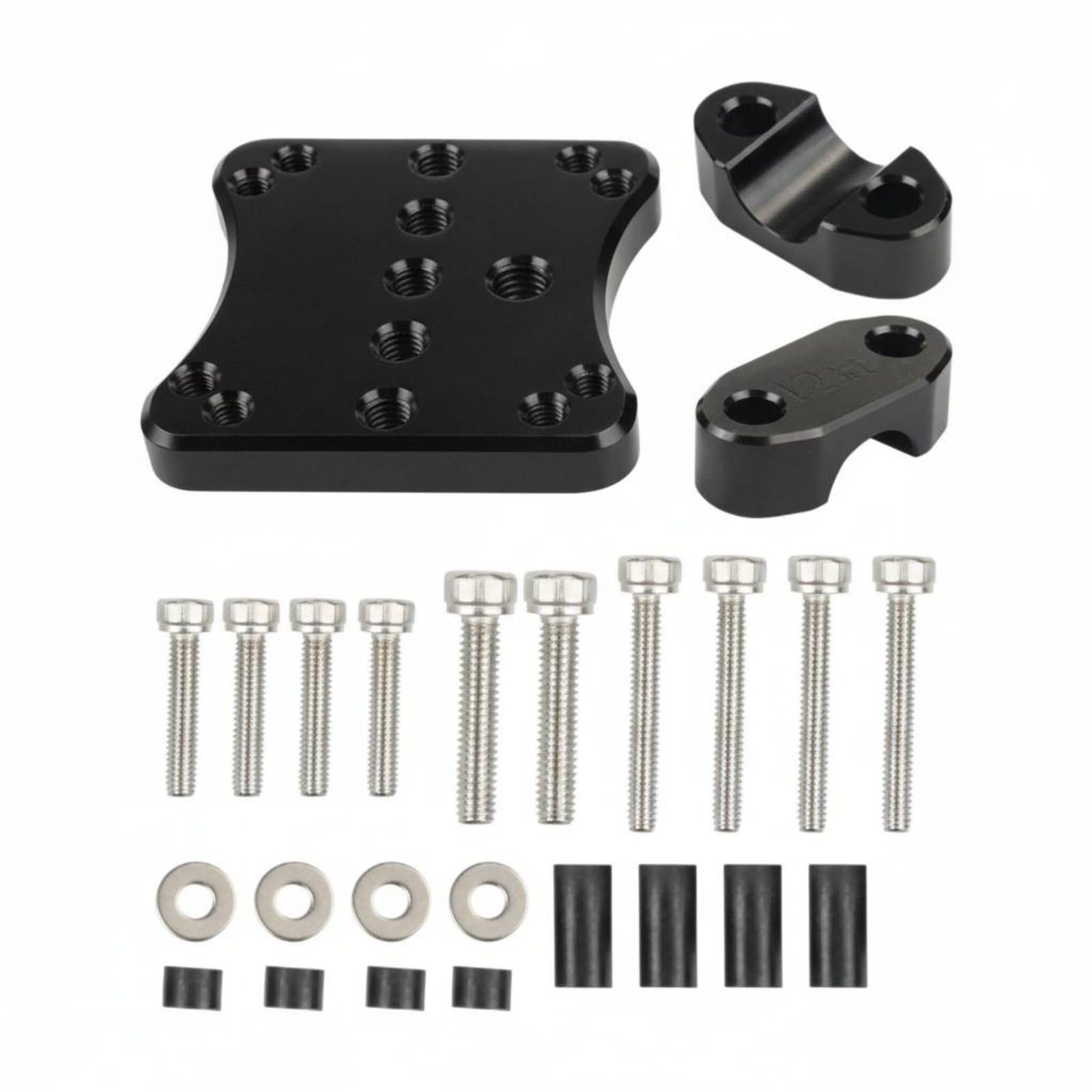 Adjustable 12mm Handlebar Bracket Heavy Duty Universal Mounting Bracket for Motorcyclists, Delivery Riders, 12MM-image-1