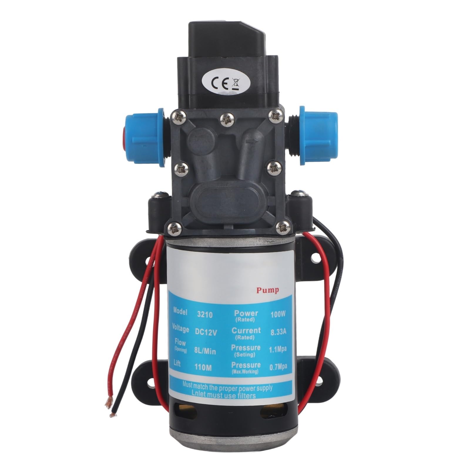 CUDTAPI Diaphragm Pump Self-priming Boosting DC 15W Electric Small High-pressure