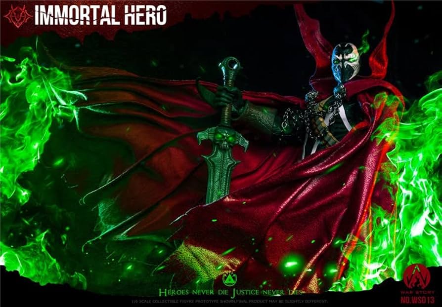 WAR STORY 1/6 スポーン IMMORTAL HERO 高さは44セン Amazon.co.jp: WAR STORY 1/6 スポーン IMMORTAL HERO 高さは44