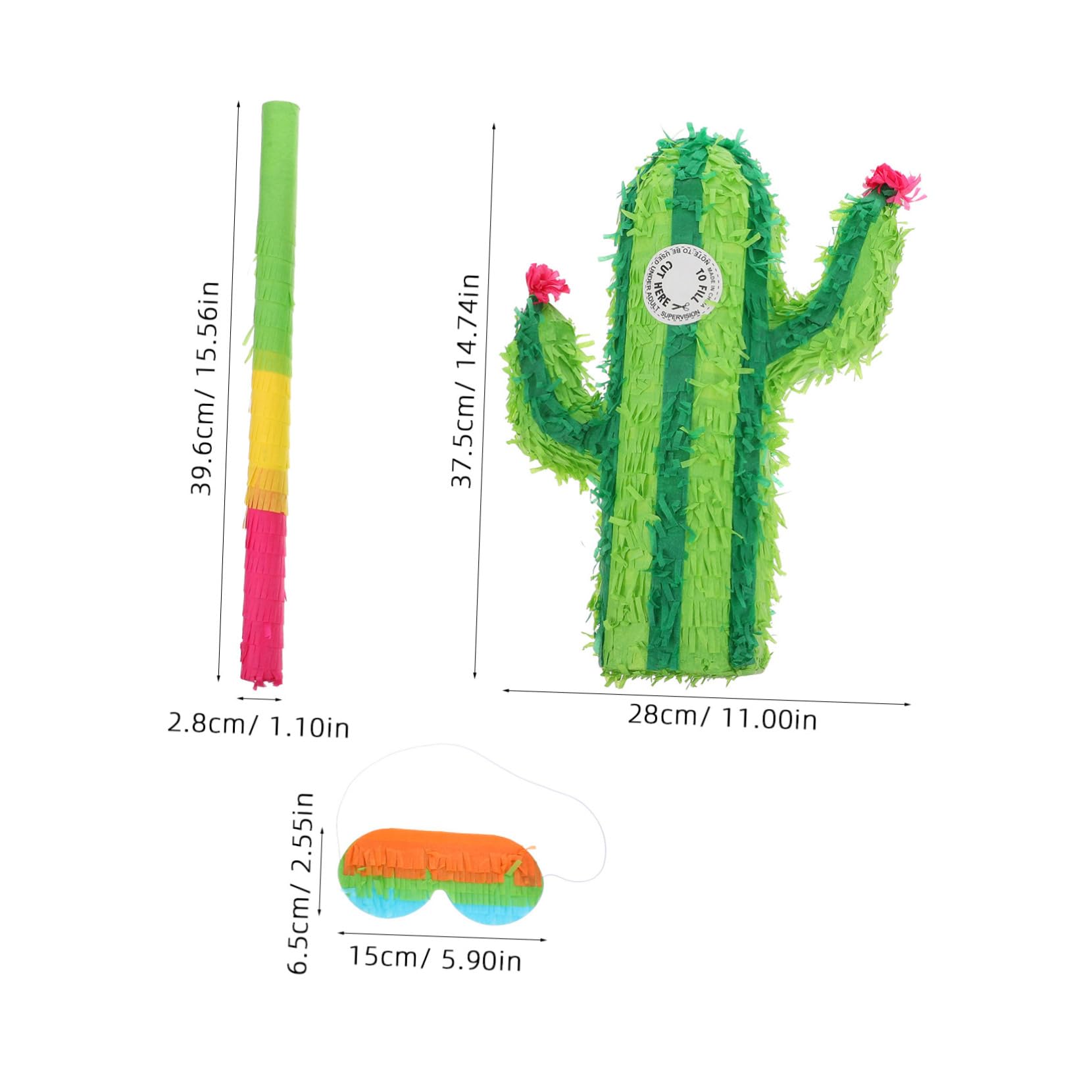 TOPPERFUN Juguetes de Cactus para Fiesta de Cumpleaños Piñata de Princesa y Colgante de Fiesta Decoración de Piñata de Cumpleaños