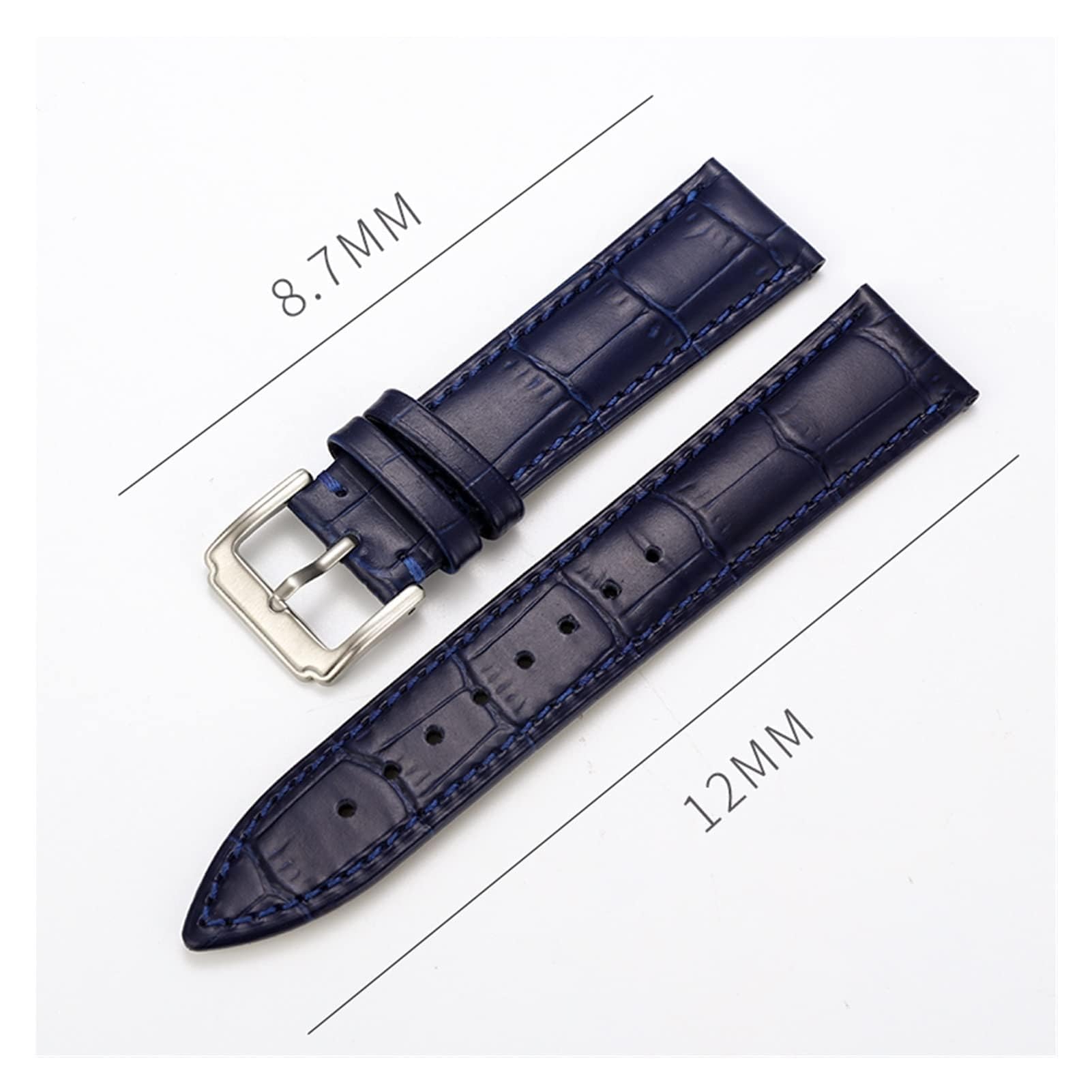 18mm 20mm 22mm 24mm Skórzany pasek do zegarka Pasek z paskami Pasuje do Gear S3 42mm 46mm
