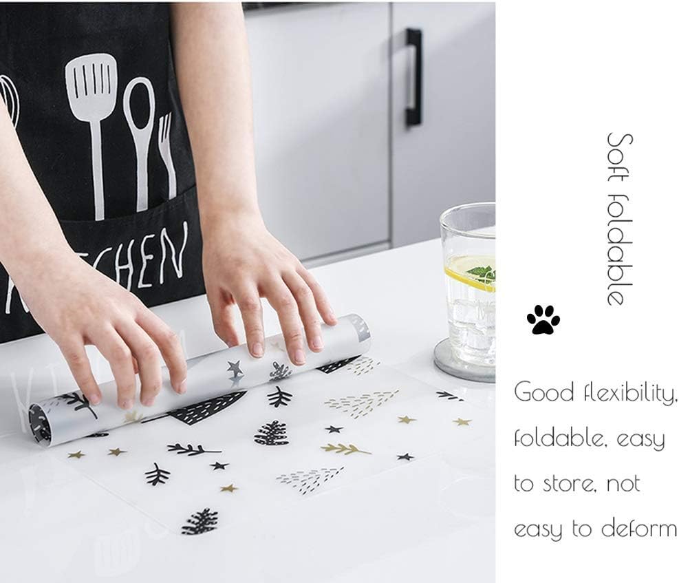 ソフトプレースマット 4枚 キッズプレースマット コーヒーカップマット ポットマット ホテル ガーデン 装飾マット 滑り止め PVC