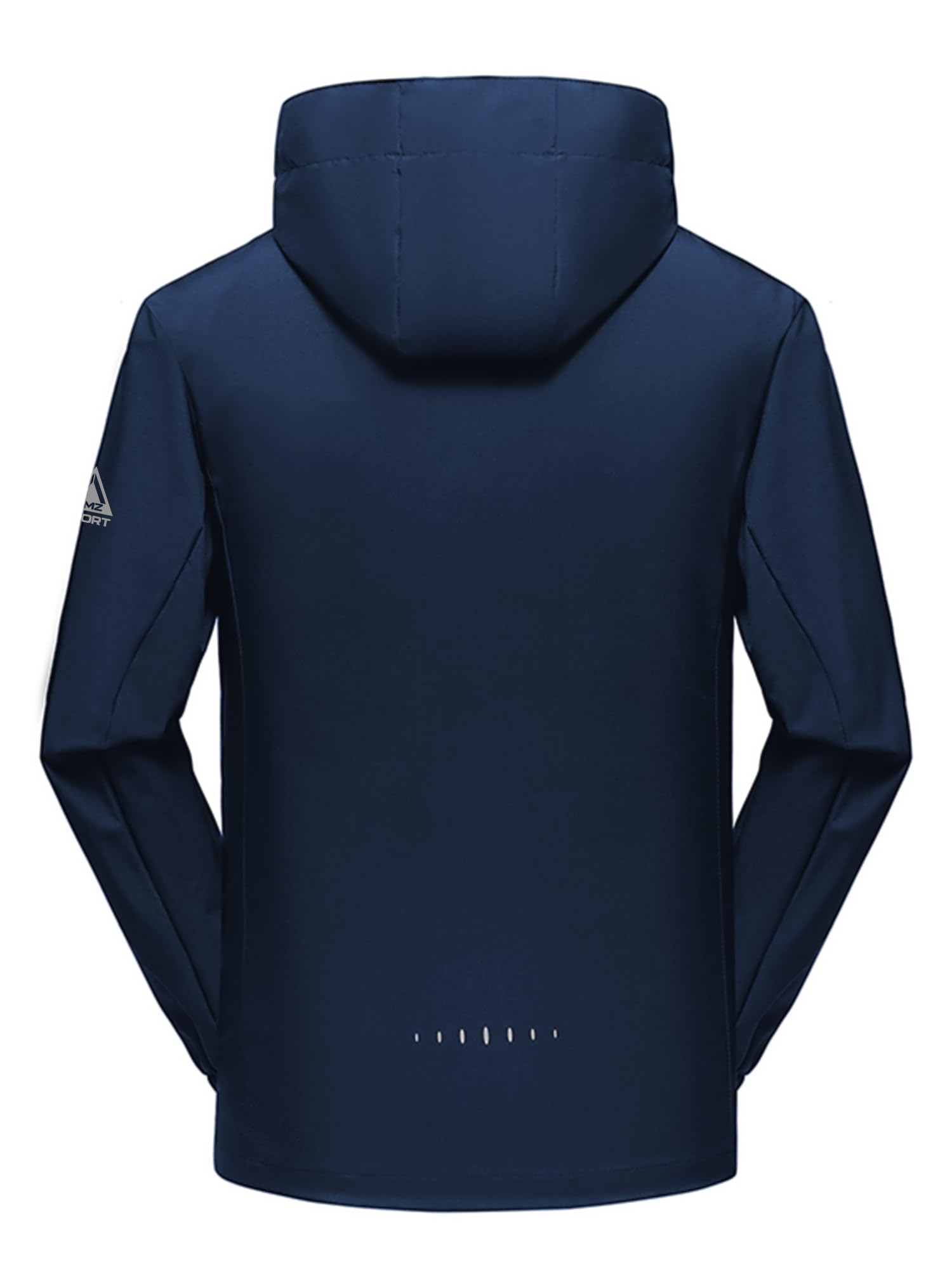 AMZSPORT Chaqueta Impermeable Cortavientos Ligera Plegable Transpirable para Senderismo Running Viajes
