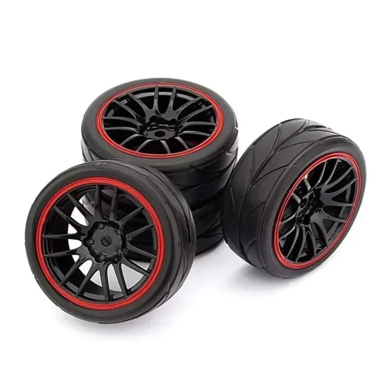 Für 1/10 4 Stücke 12mm Hub Rad Felgen Gummi Reifen RC On-Road Touring Drift Auto Upgrade Änderung Ersatz Teile RC Zubehör