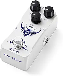 Pedal De Delay Analógico Para Guitarra Elétrica, Efeitos Estilo Vintage Com Eco Quente, True Bypass E Chassi Metal Alumínio Durável
