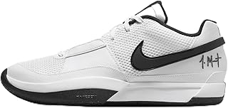 Nike Ja 1 (Team Bank) Basketball Shoes (FV1303-100, White/White/Black) Size 14