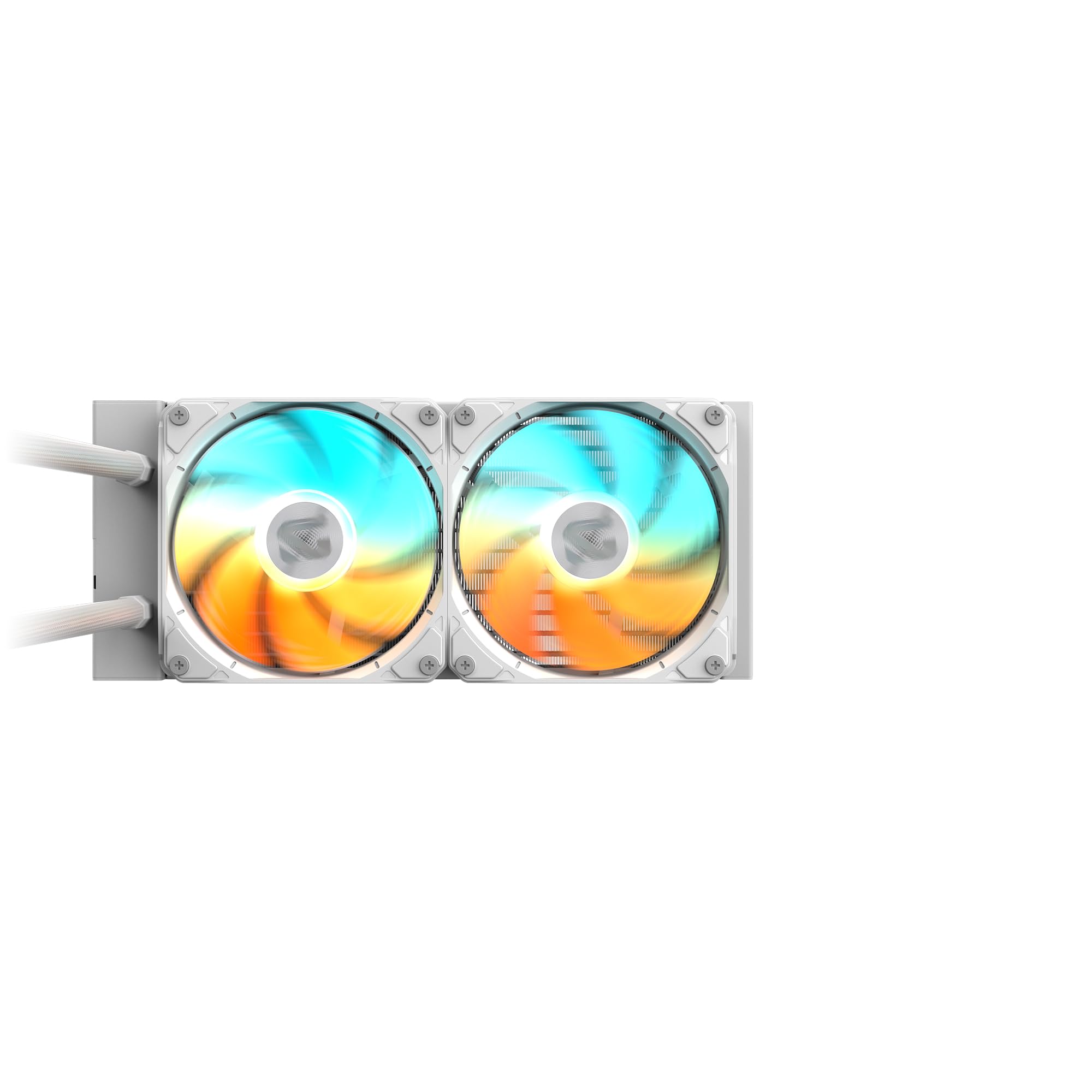 GIGABYTE Gaming 240 Ice Refroidisseur Liquide pour CPU - 2x120mm Ventilateurs ARGB, mécanisme d’emboîtement Coulissant, Daisy-Chain, Compatible Intel LGA 1851 et AMD AM5