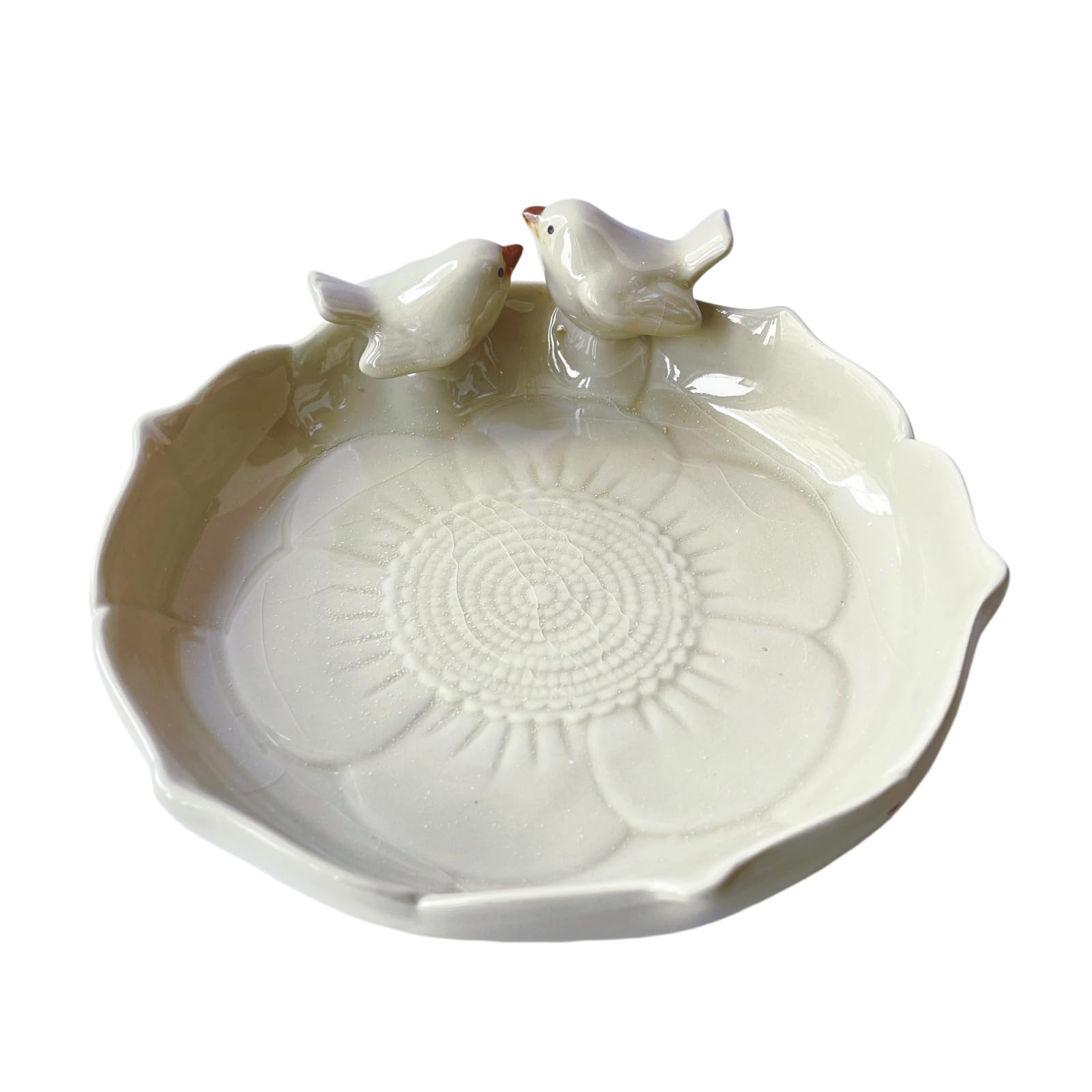 Yeaco Ceramic Bird Bath Bowl
