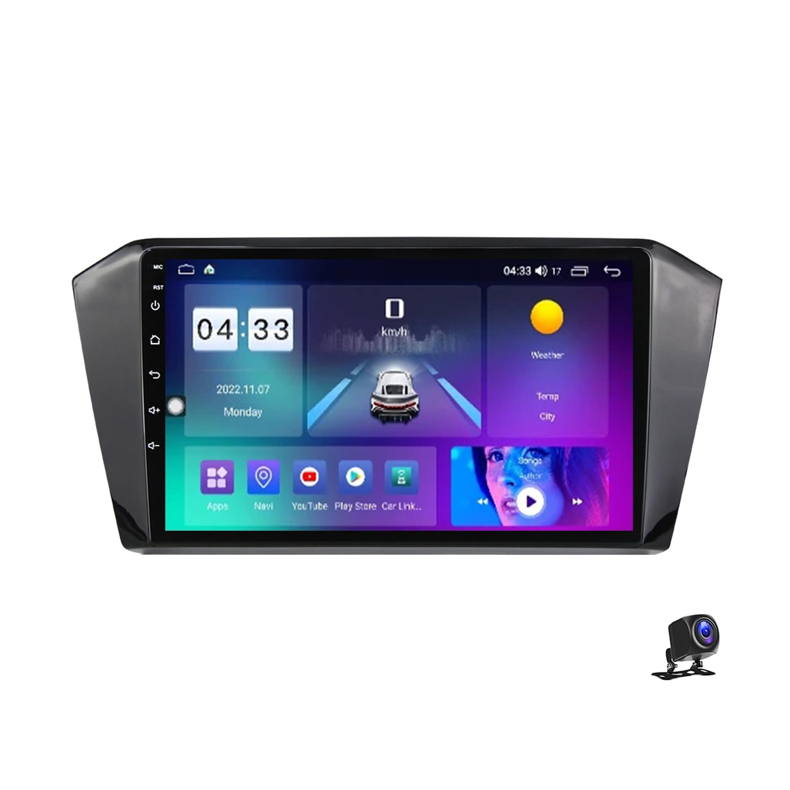 Autoradio Android 13 pour VW Passat B8 écran tactile 9 pouces avec Carplay sans fil et DSP