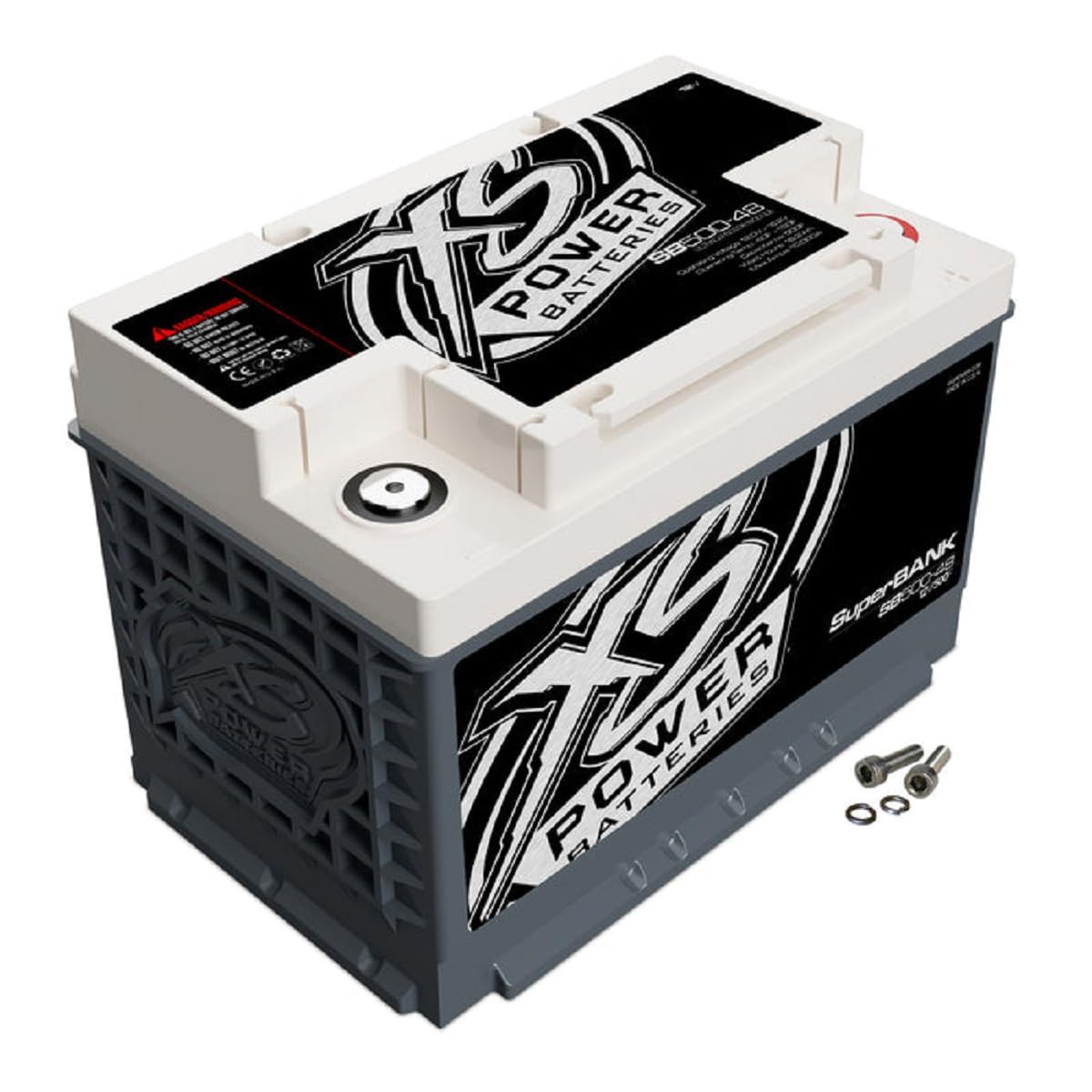 XS Power SB500-48 SuperBank Ultracapacitor - Group 48, 500 Farad, 4000W Max Power, 12V-16.2V Voltage Range, M6 Terminal Hardware