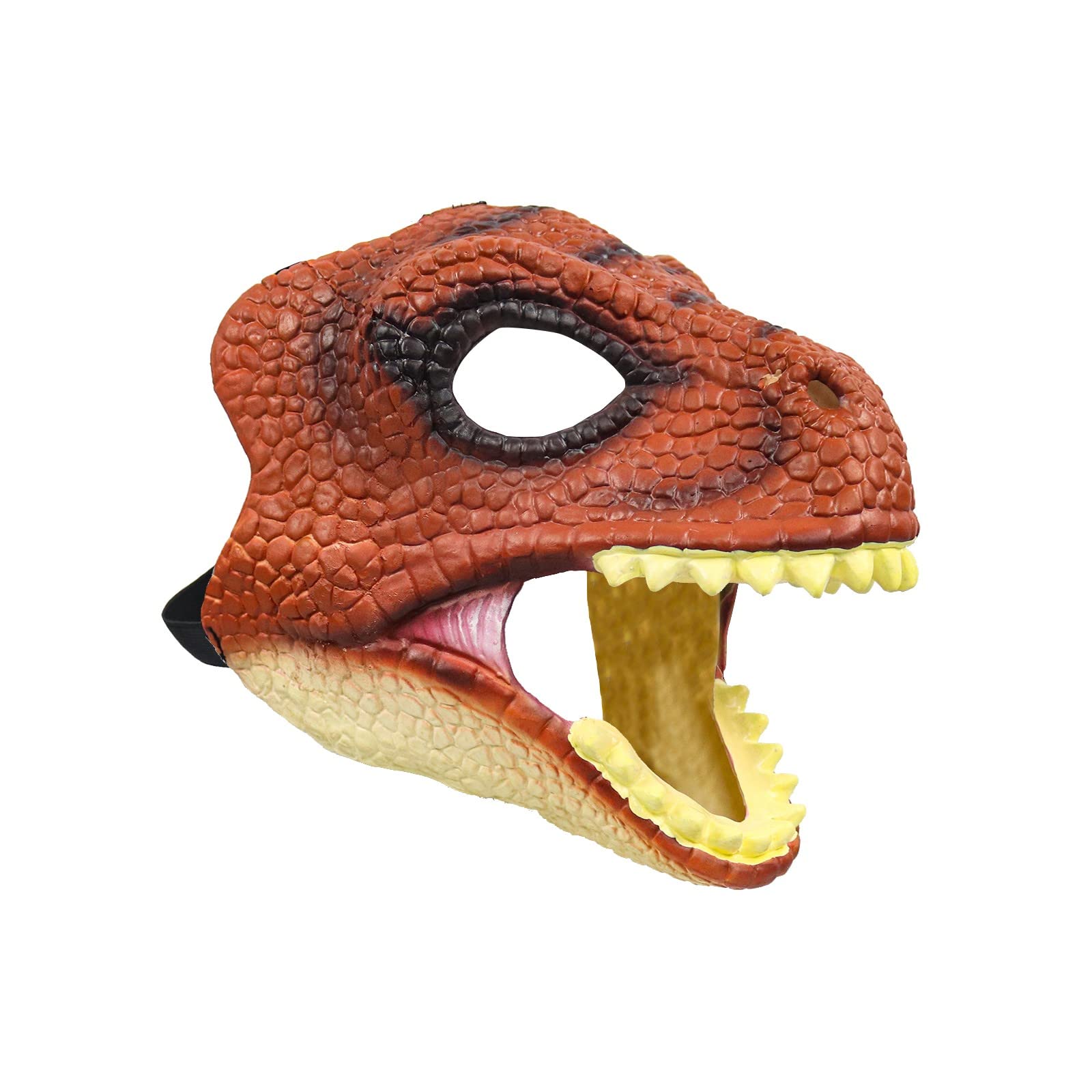 Dino Mask Moving Jaw, Realistic Tyrannosaurus Rex Raptor Mask, Dinosaur World Toys Animal Latex Full Head Dinosaur Head Face Mask For Halloween Cosplay Party