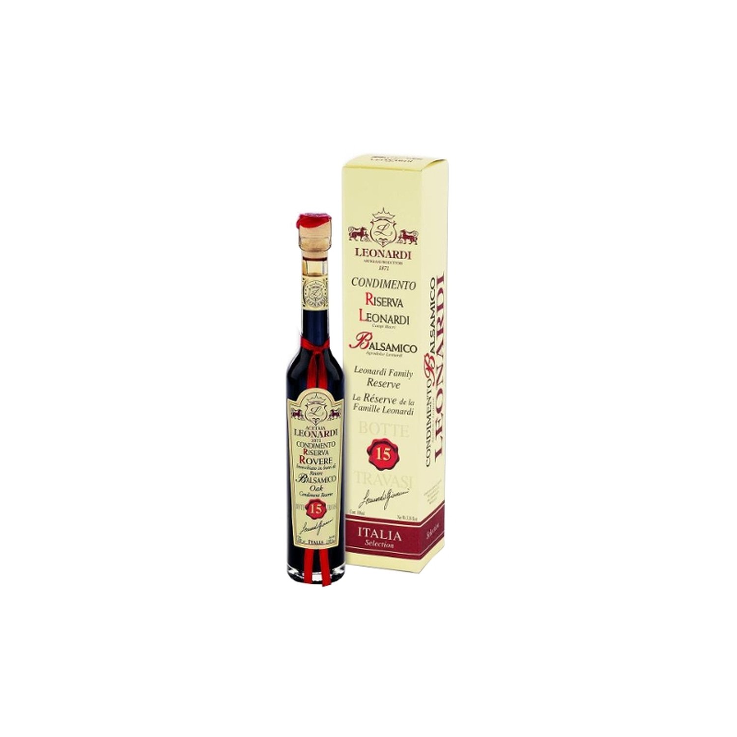 Condimento Balsamico Nobile 15 travasi 100 ml. - Acetaia Leonardi