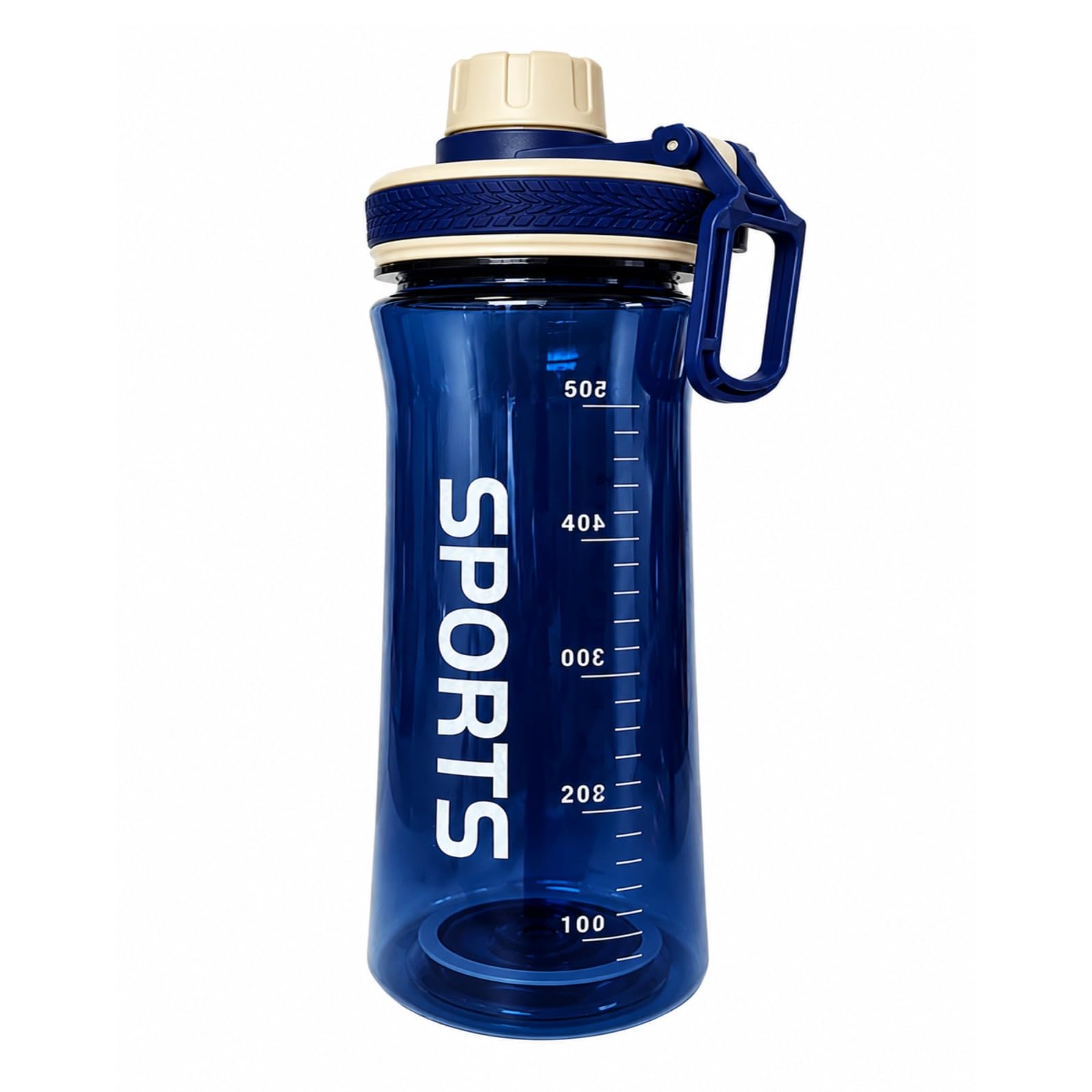 Maki Fashions Men's Blue 600Ml Water Bottle - Bpa Free Leakproof Drinks Bottle Sports Running Bottles With Measret Markings For School Cycling Gym (Blue)