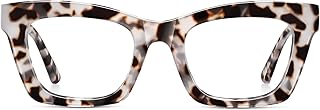 Oprah Reading Glasses for Women - Stylish Blue Light Blocking Glasses Square Readers with Spring Hinge