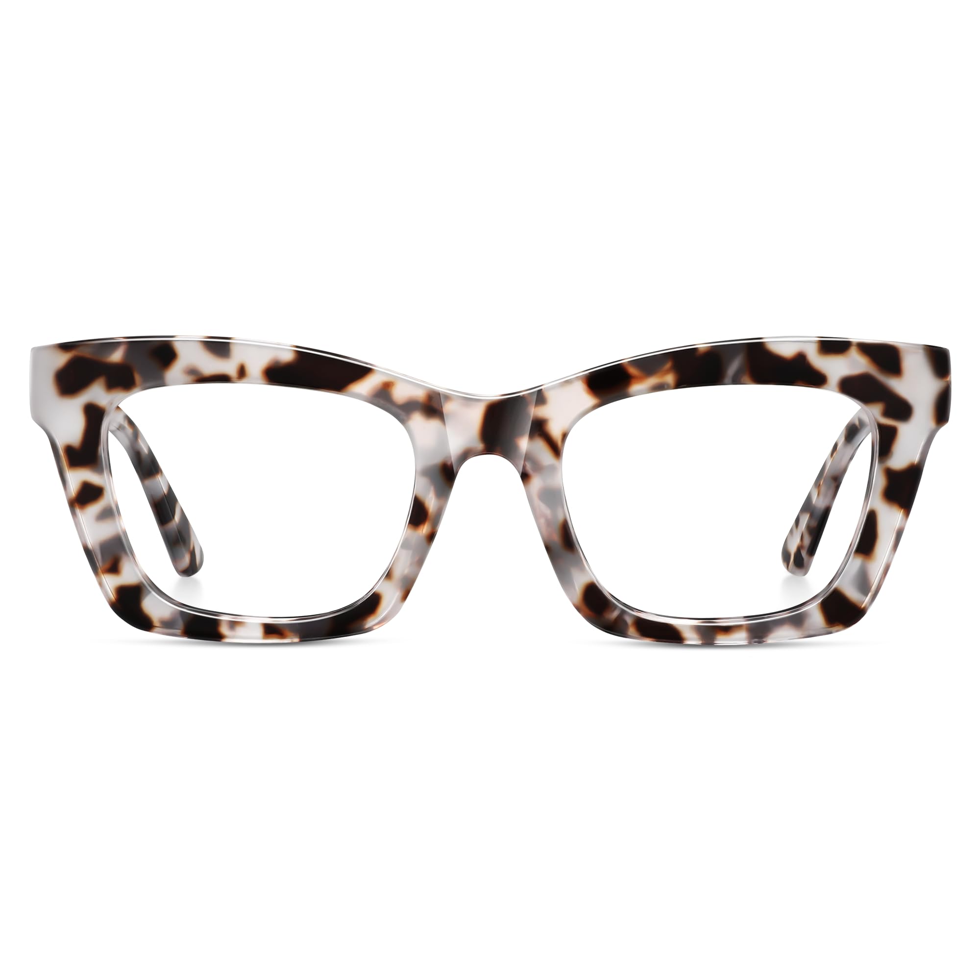resjok Oprah Reading Glasses for Women - Stylish Blue Light Blocking Glasses Square Readers with Spring Hinge