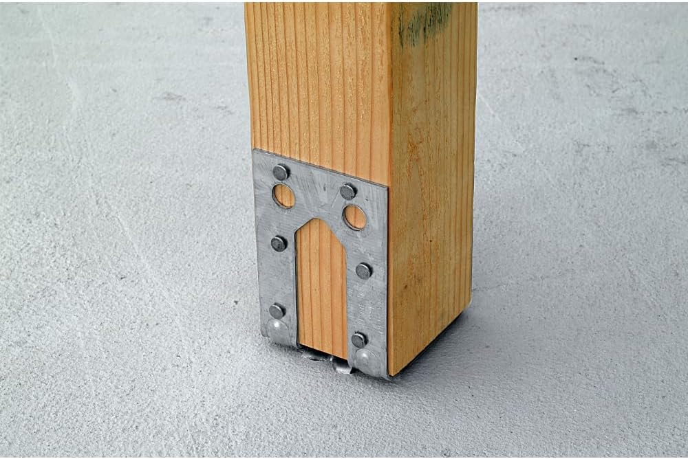Simpson Strong-Tie PB44 PB Galvanized Non-Standoff Post Base for 4x4