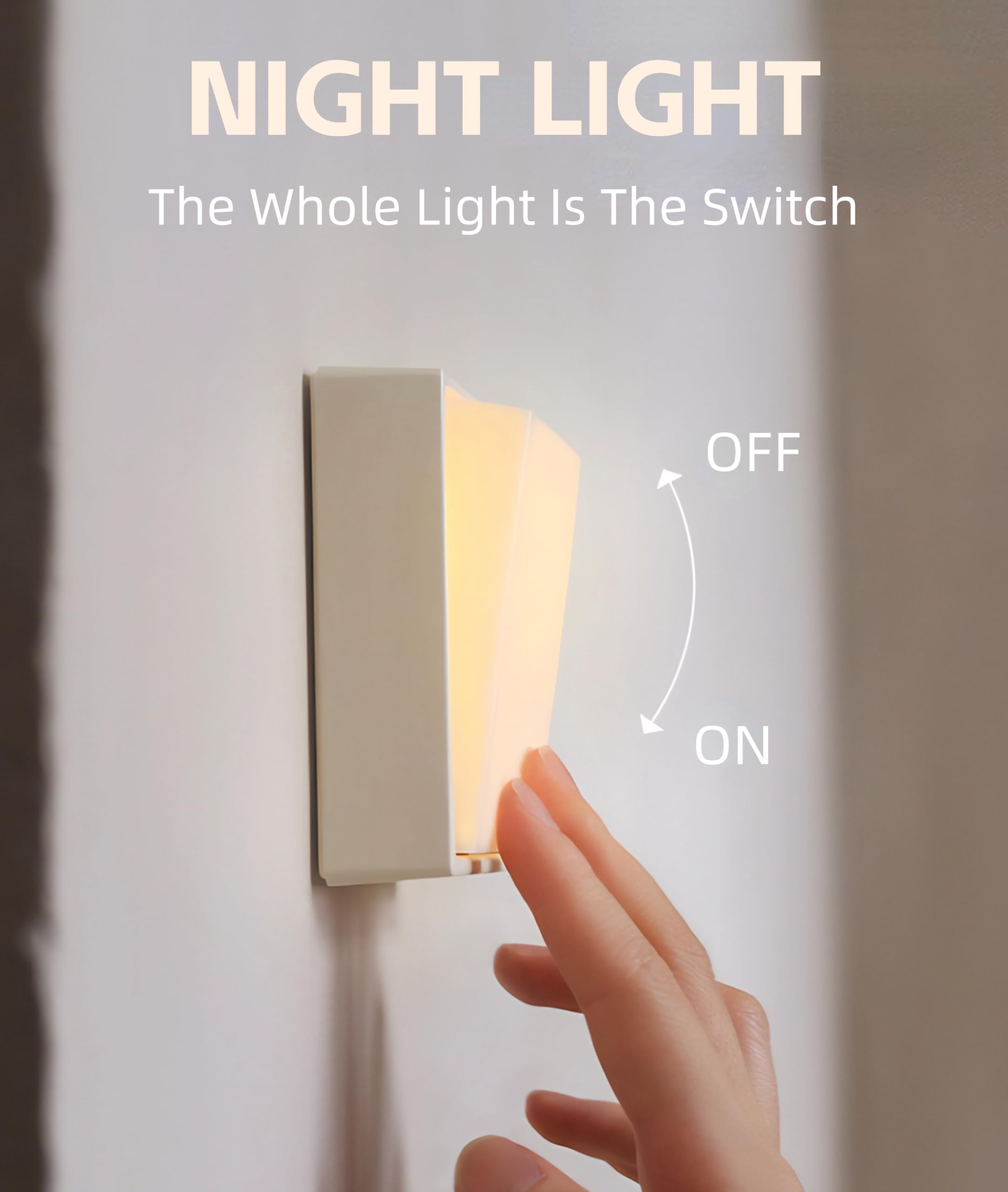 Cuifati Portable Night Light, Rechargeable Dimmable Warm Nightlight, 30 Minutes Timer, Cordless Magnetic Nursery Lamp - Image 2