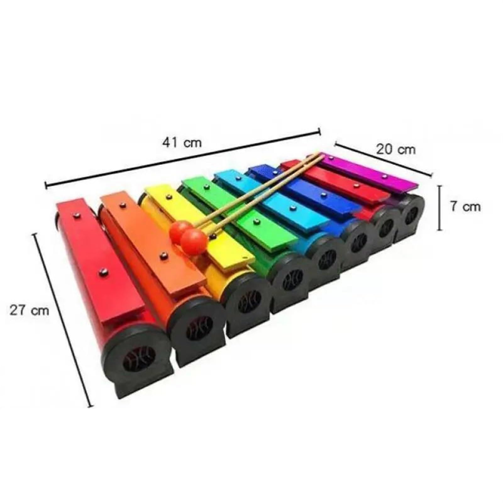 Xilofono Professionale Strumento A Percussione Xilofono Con Piastra In Alluminio A Otto Toni Per Amanti Della Musica