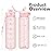 Hyeta 32oz Water Bottles with Straw - Stay Motivated and Hydrated with Convenient Times to Drink Markings, Durable, Leak-proof