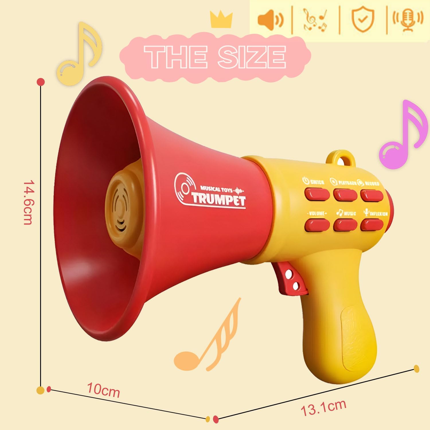 Voice Changer for Kids, Megaphone for Kids, Voice Changing Device Recorder Include 4 Songs for Boys & Girls Ages 3+ Years Old and Up Birthday Gifts Noisy Toys for Boys and Girls - Image 2