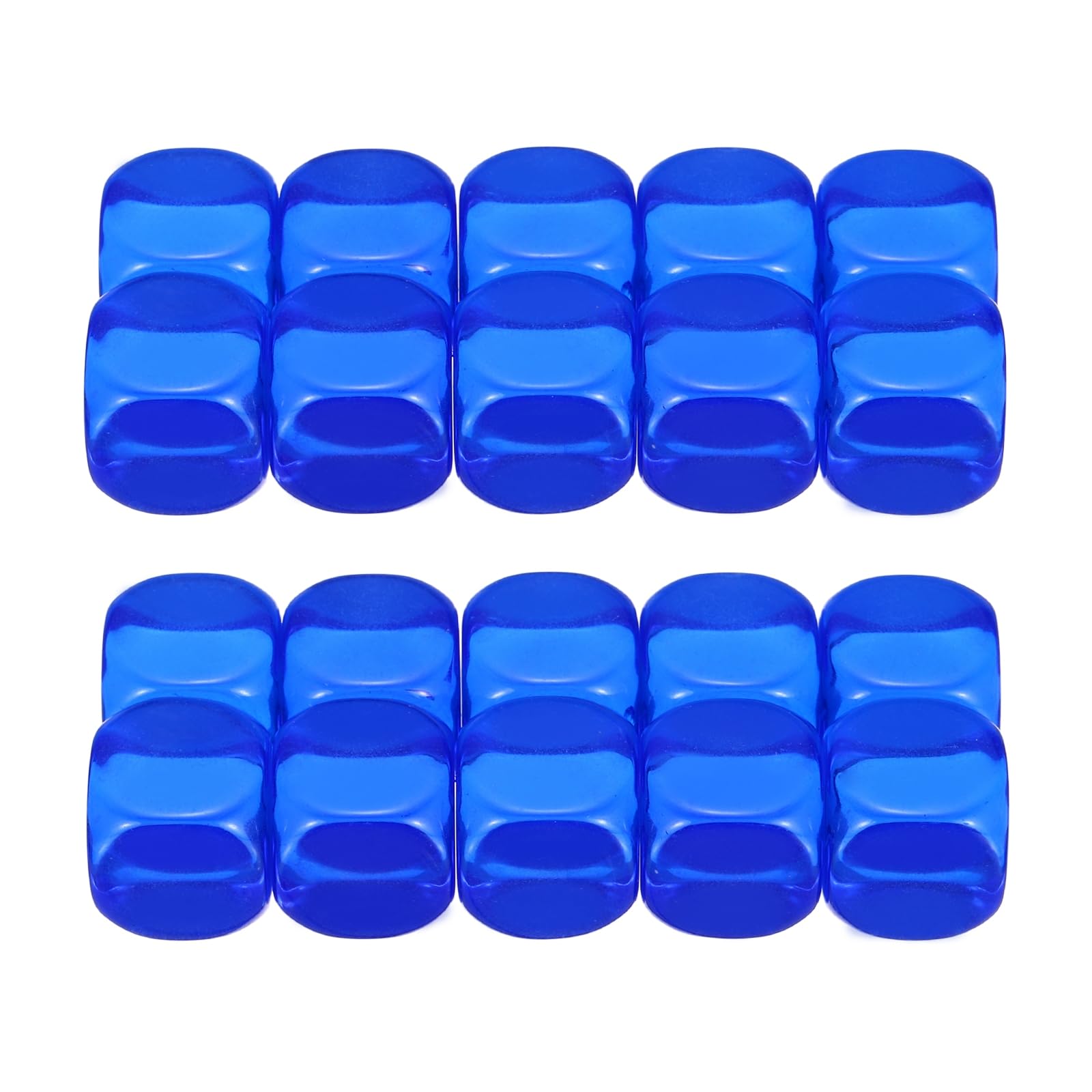 PATIKIL 16mm Clear Acrylic Dice Blank