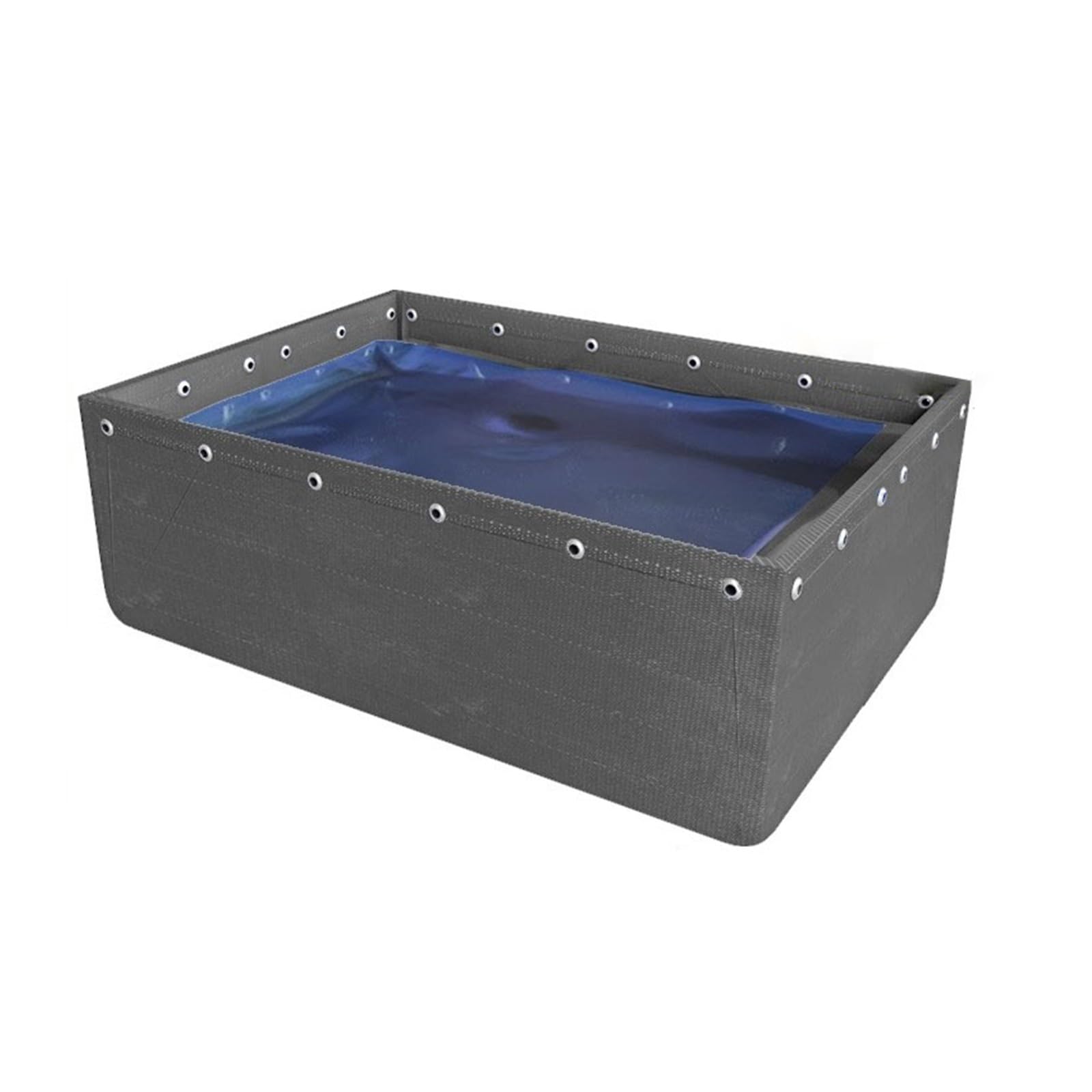 Serbatoio portatile per laghetti per pesci, in tela resistente, per allevamento di carpe koi, piscina per irrigazione da giardino, 0,8 x 1,5 x 0,5 m