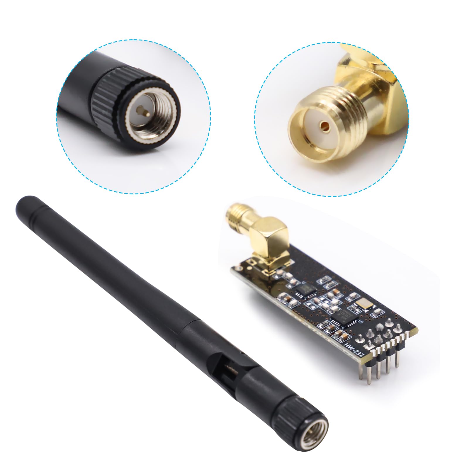 Modulo NRF24L01+ PA+LNA 2.4GHz Per Arduino - Ricetrasmettitore Wireless Con Antenna SMA, Portata 1100m - Foto 9
