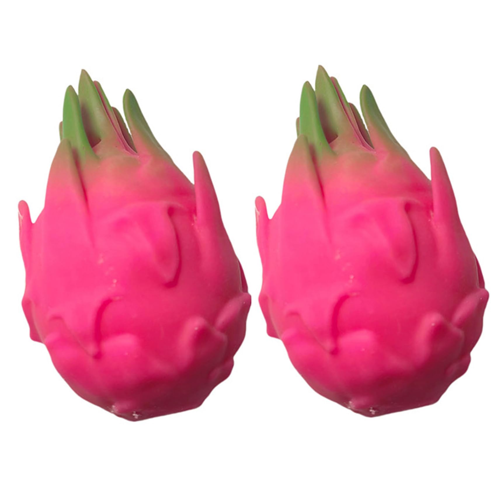 Faroby 2PCS Fruit Stress Balls, Realistic Dragon Fruit Squish for Adults & Kids, Sensory Fidget Toys for Stress Relief, Squish Toys