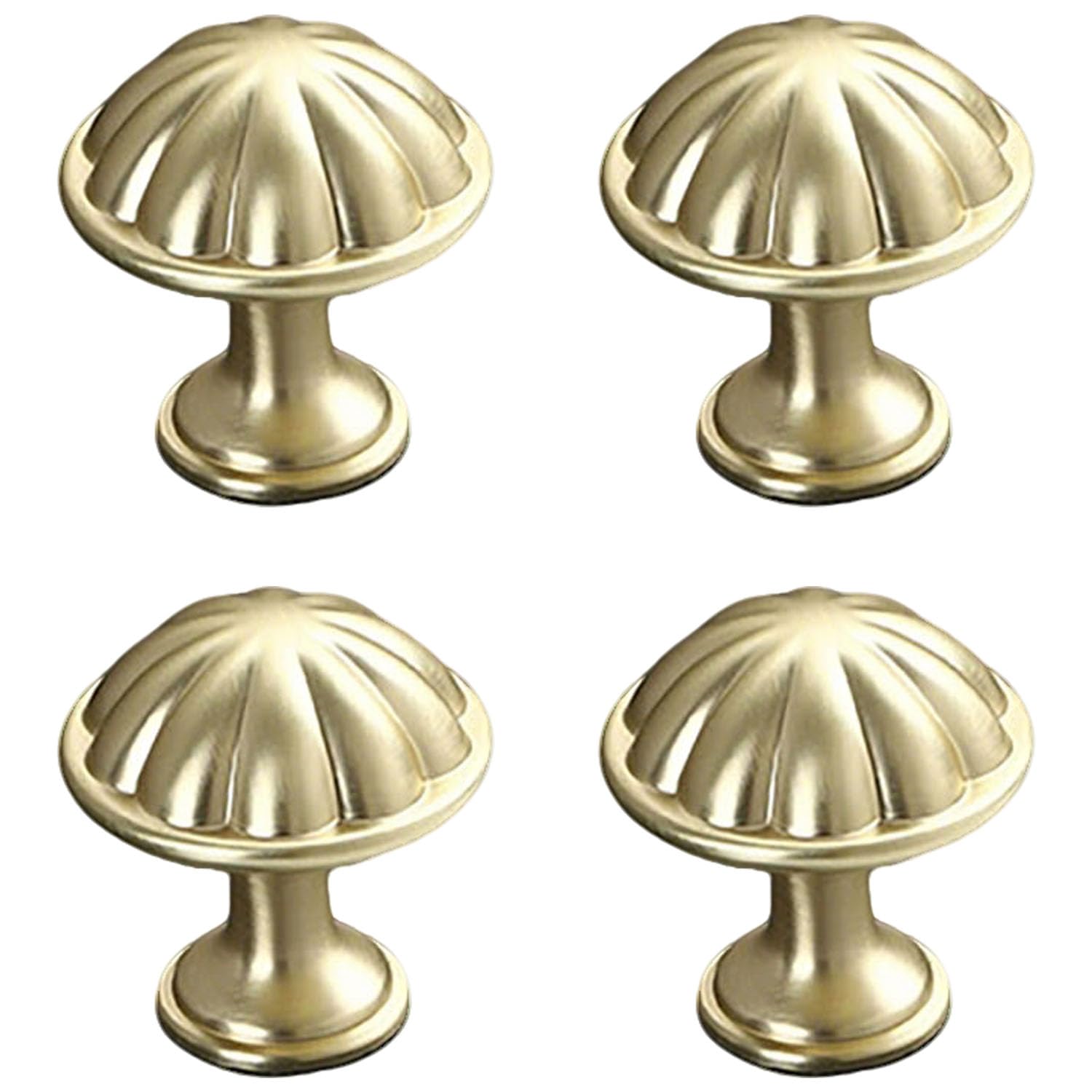 Poignées d'armoires chromées or en cuivre brossé pour mobilier chic