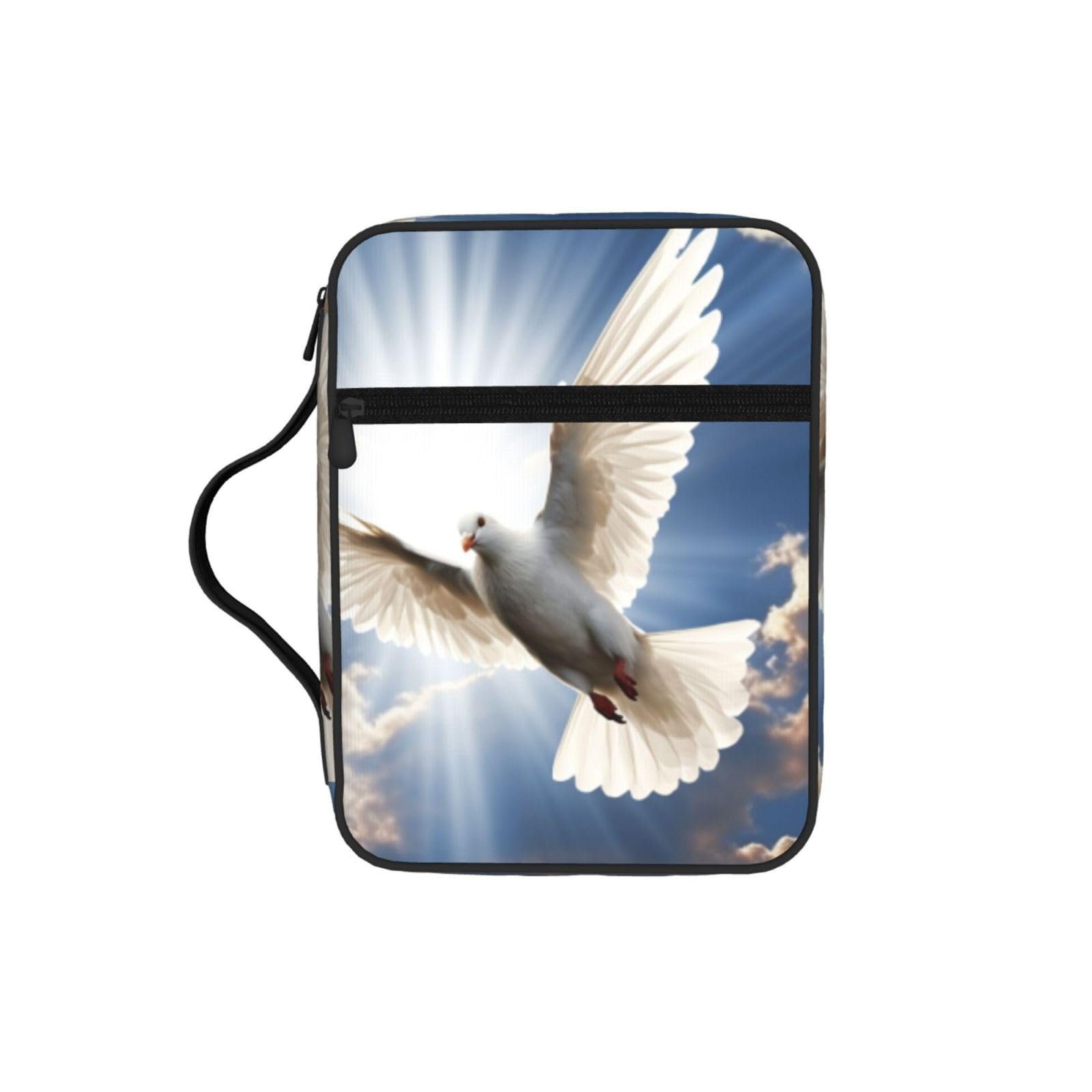Dove Sky Bible Cover Case Waterproof Bible Bag With Handle Organizer Storage Book Cover For Bible Study