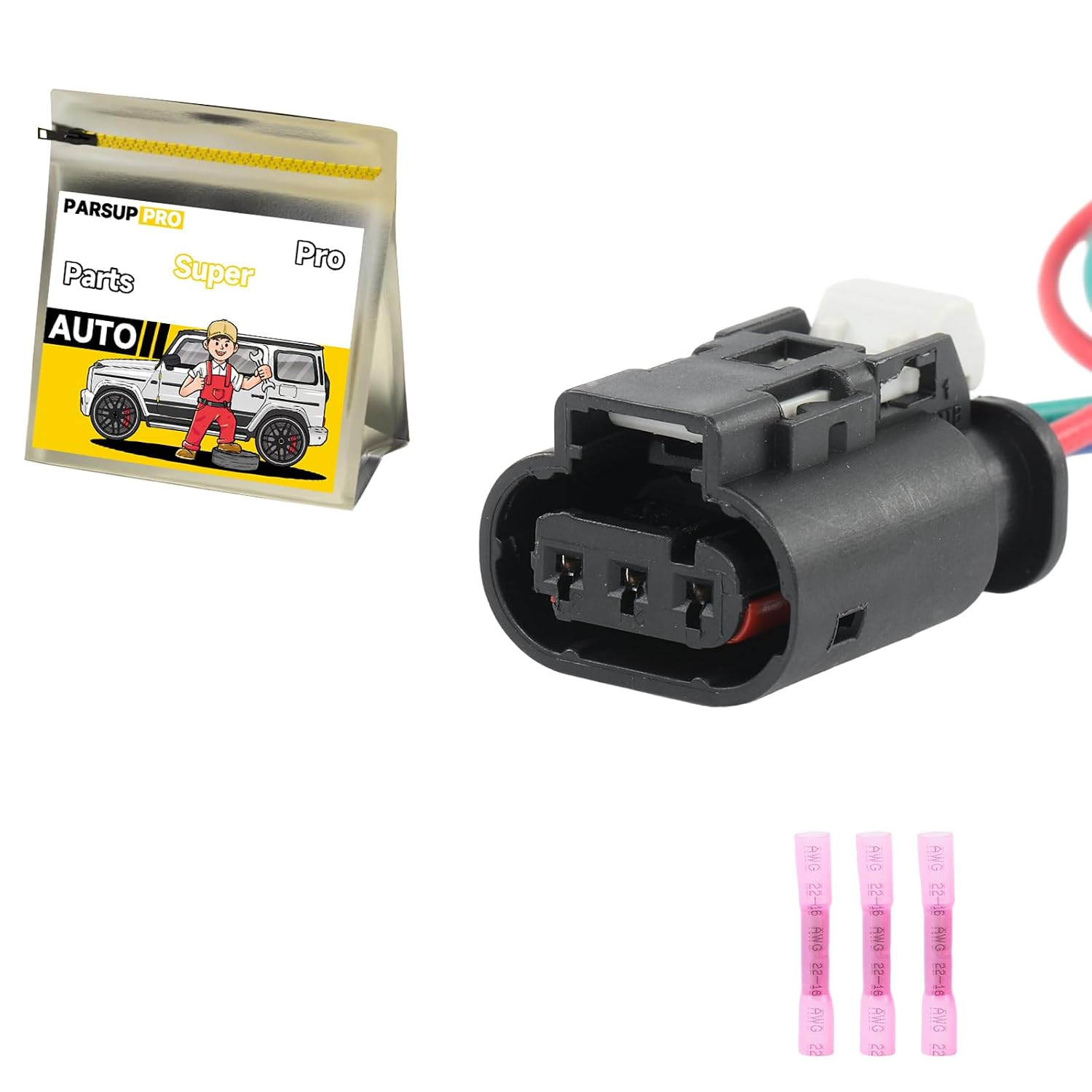 1Pcs 3-Way/Pin Turbo Boost Air Pressure Connector Sensor Socket Repair Wiring Harness Auto Waterproof Plug Pigtail for Chevrolet Cruze 1.4L 2016-2019
