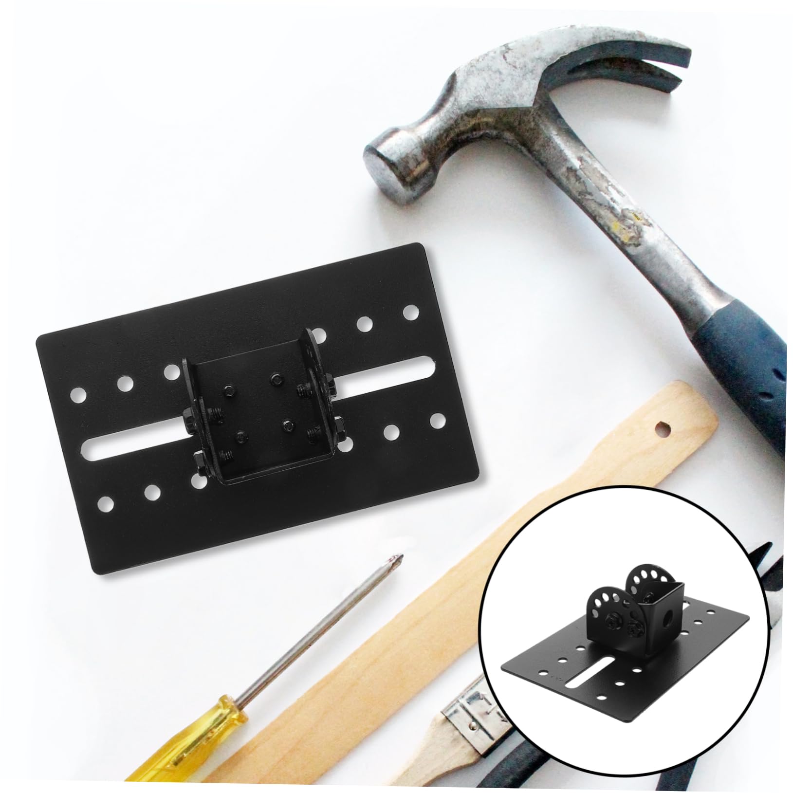 Soporte de Pared para Altavoces Negro de Metal, Montaje Robusto