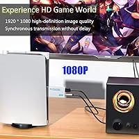 Vista 4 de Convertidor Wii a HDMI, Wii2 a HDMI para salida de audio de video HD con conector de audio de 0.138 in, compatible con todos los modos
