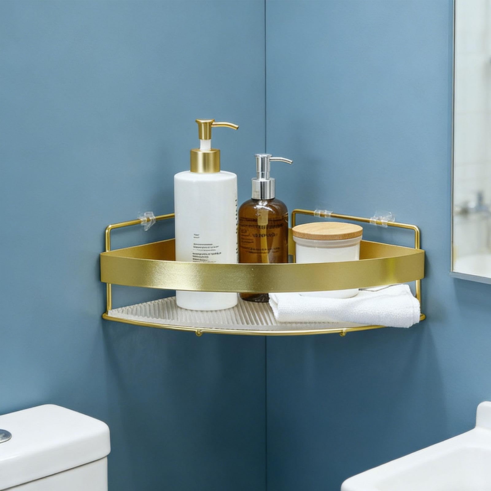 Set di 2 Mensole da Doccia E Organizer da Bagno per Soggiorno E Camera da Letto