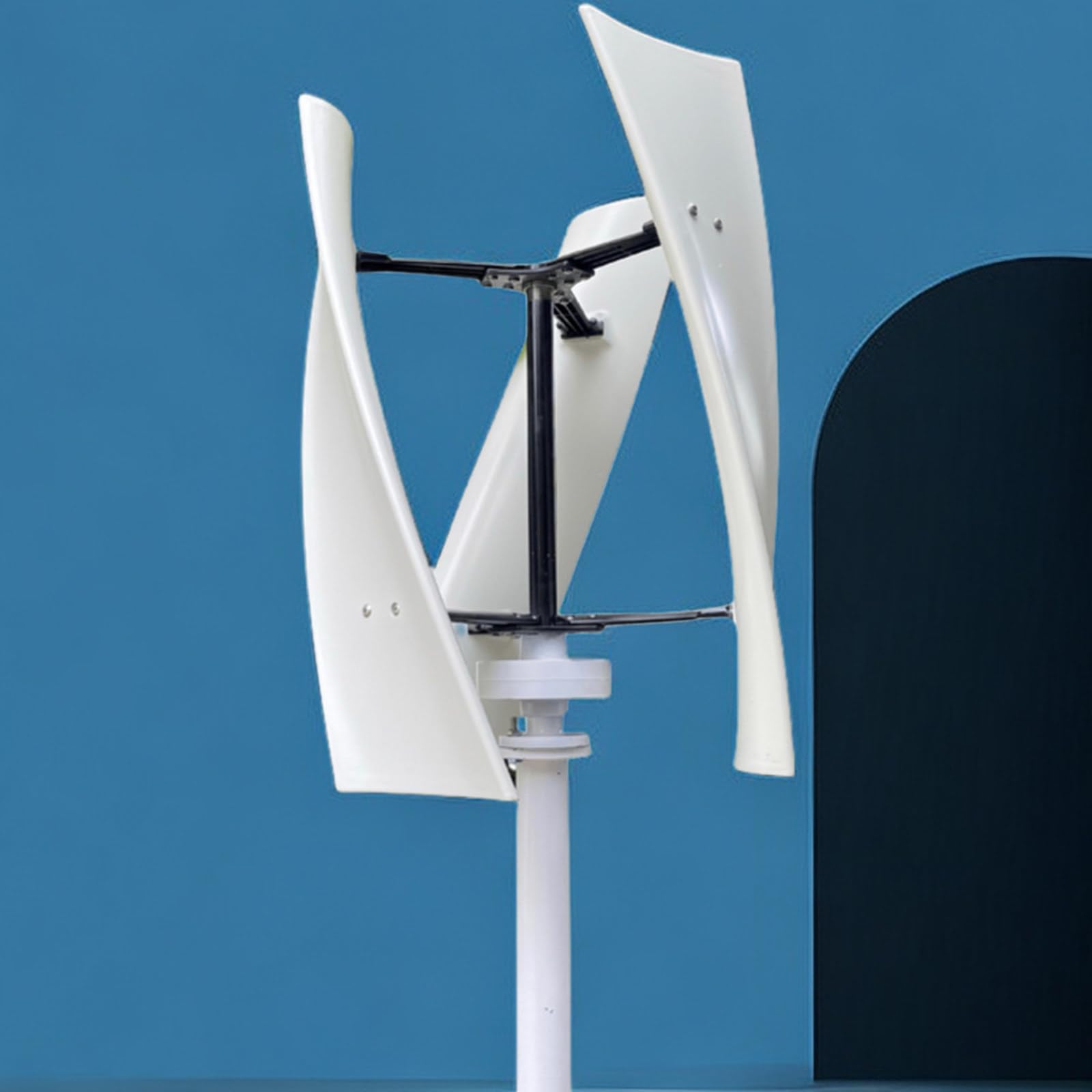 Off-Grid zestaw turbiny wiatrowej 8000 W z osią pionową, cichy, wolno pracujący, wyjście 48 V/220 V, zajmuje mało miejsca, nadaje się do domu, kampera i łodzi