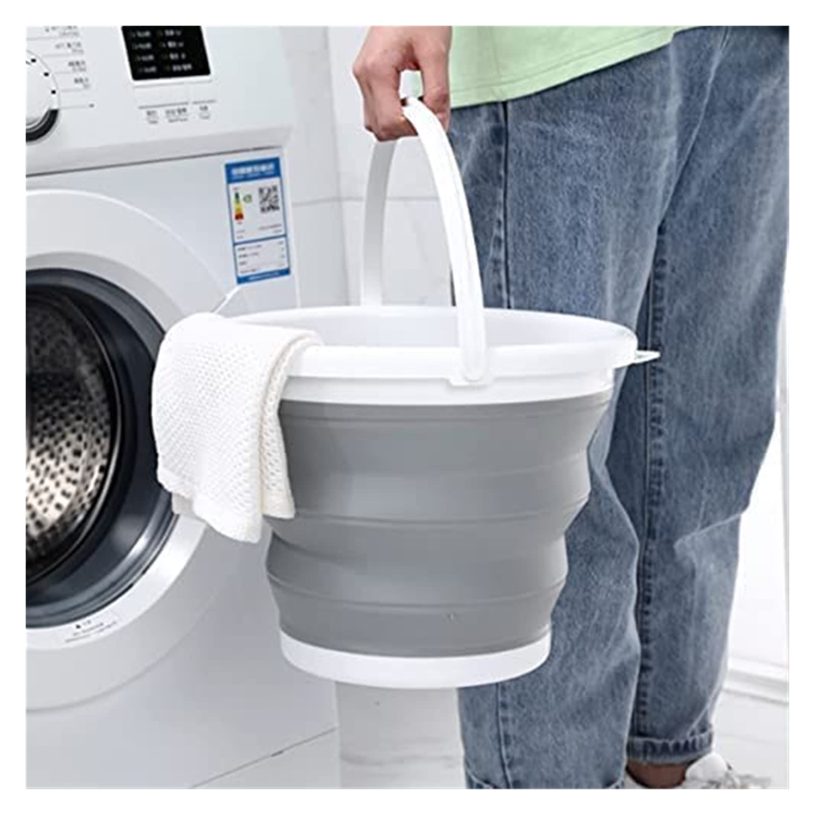 Cubo de pesca plegable