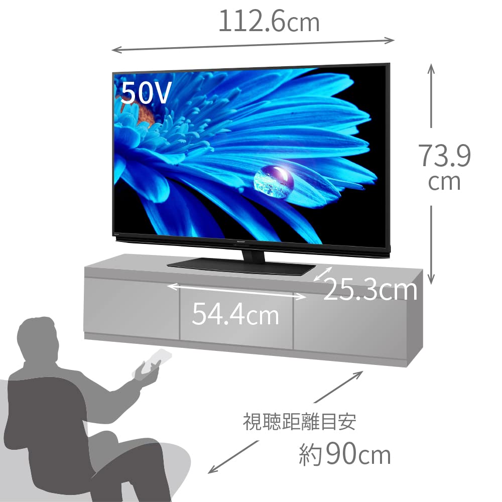 Amazon | シャープ 50V型 4K 液晶 テレビ AQUOS 4T-C50EN2 N-Black 
