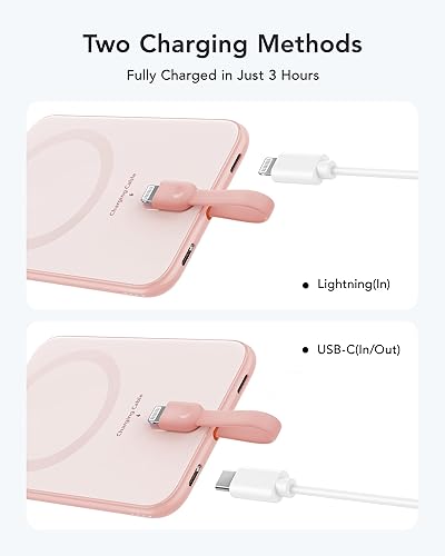 Miniatura 10 de VEEKTOMX Cargador portátil delgado, batería ligera de 5000 mAh con cable integrado para iPhone, batería ultrafina compatible con iPhone