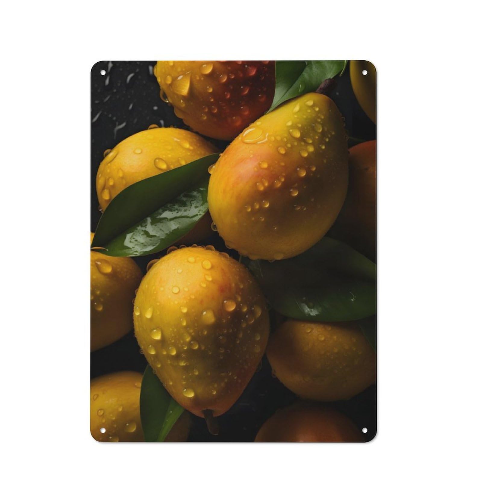 Junmoney Mangoes Vintage Tin Sign 40X30cm With For Man Cave Or Games Room, Suited To Wall Displays In Games Rooms And Man Caves