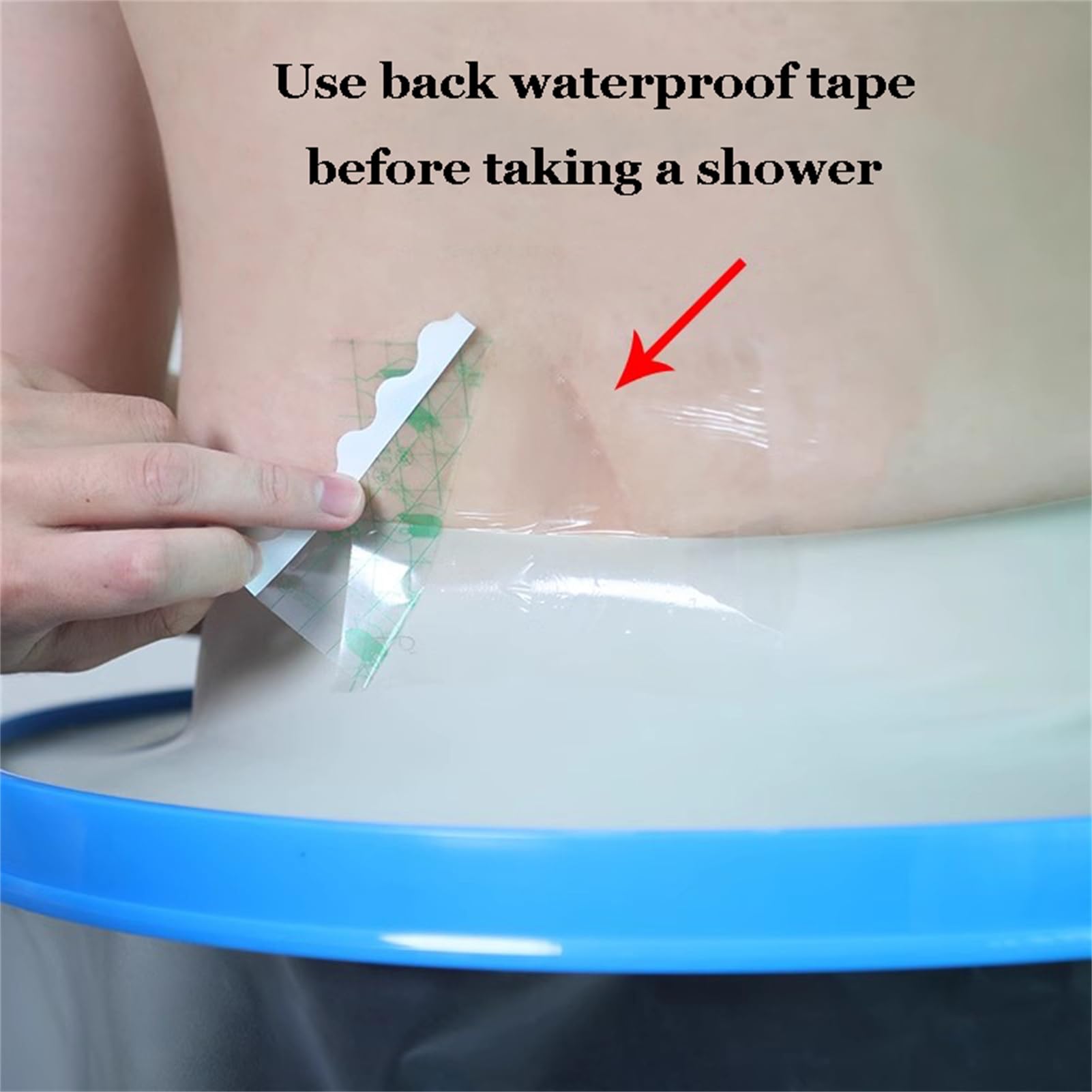 Zeetan Coperture Ingessate Riutilizzabili per Doccia, Copertura Impermeabile per Glutei A 360° per Guarnizione A Tenuta Stagna Protezione per Doccia in Ghisa per Addome Coscia Ferito,S