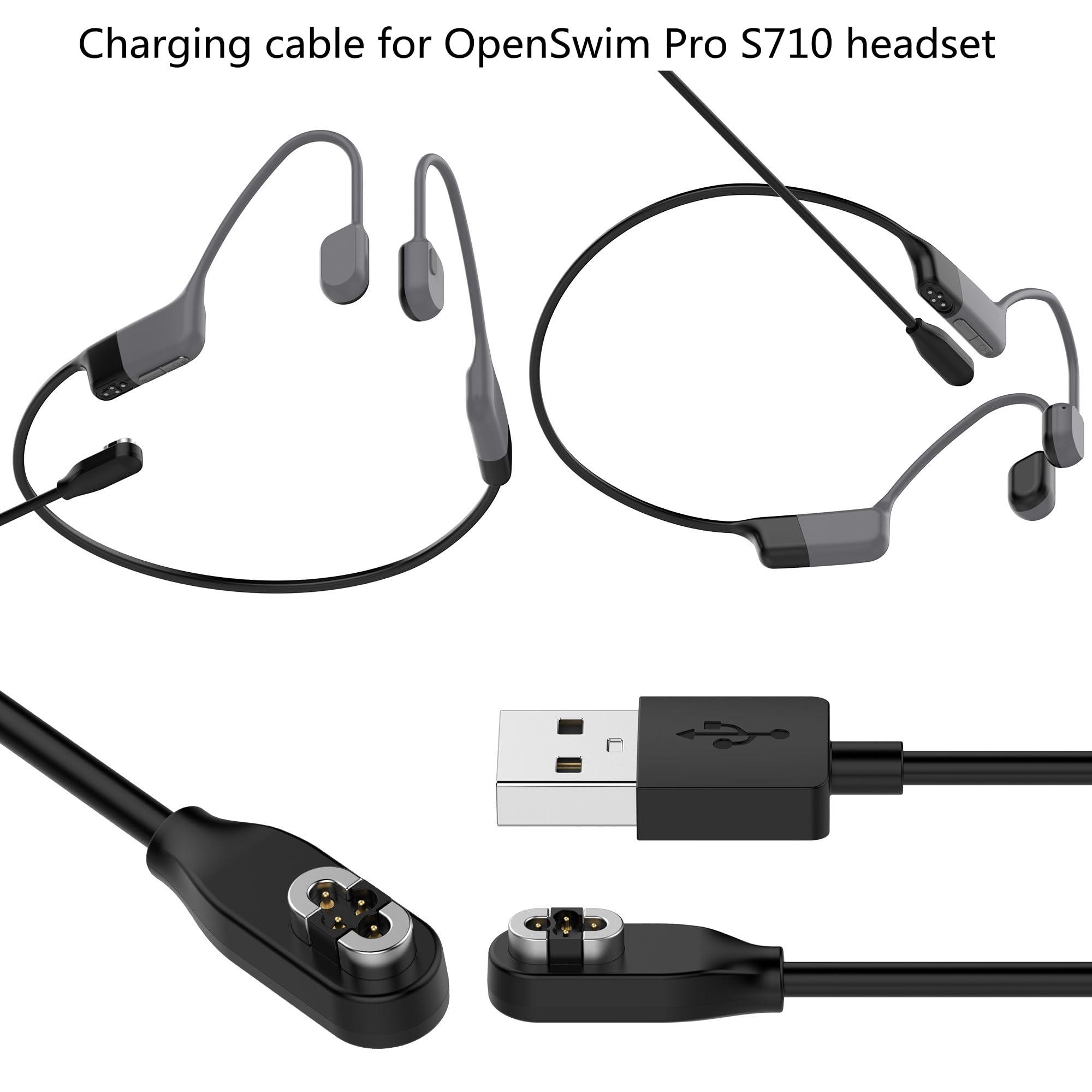 Amazon | For SHOKZ OpenSwim Pro S710 骨伝導イヤホン 用 充電