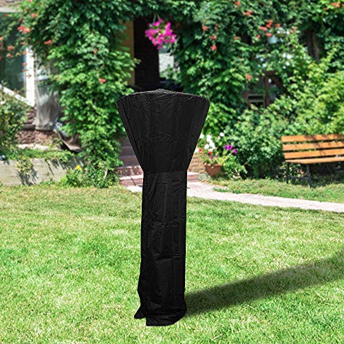 Schutzhülle für Heizpilz, Comius Sharp Wasserdicht Abdeckung Abdeckhaube für Terrassenstrahler, Schwarz Abdeckhaube für Terrassenstrahler Terrasse Staubschutz