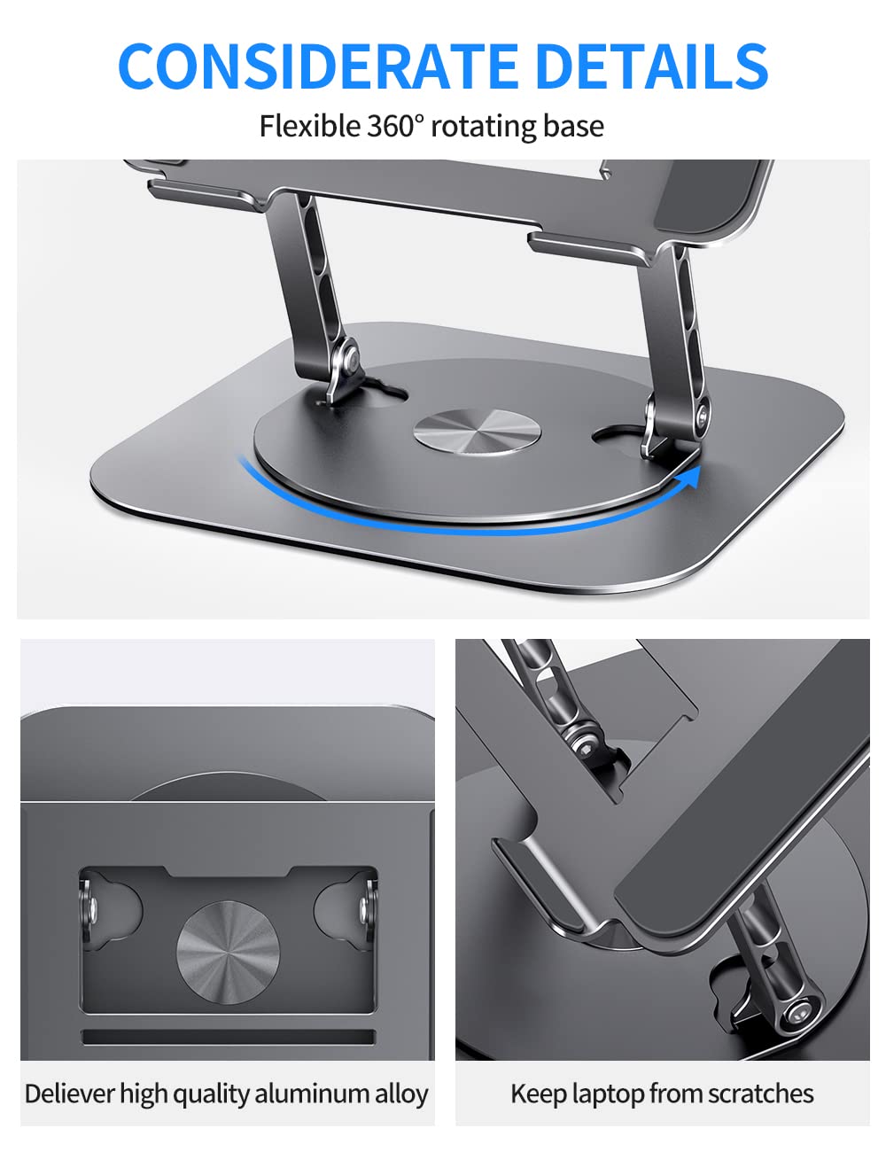Laptop tafel - verstelbare laptopstandaard voor bed Draagbaar