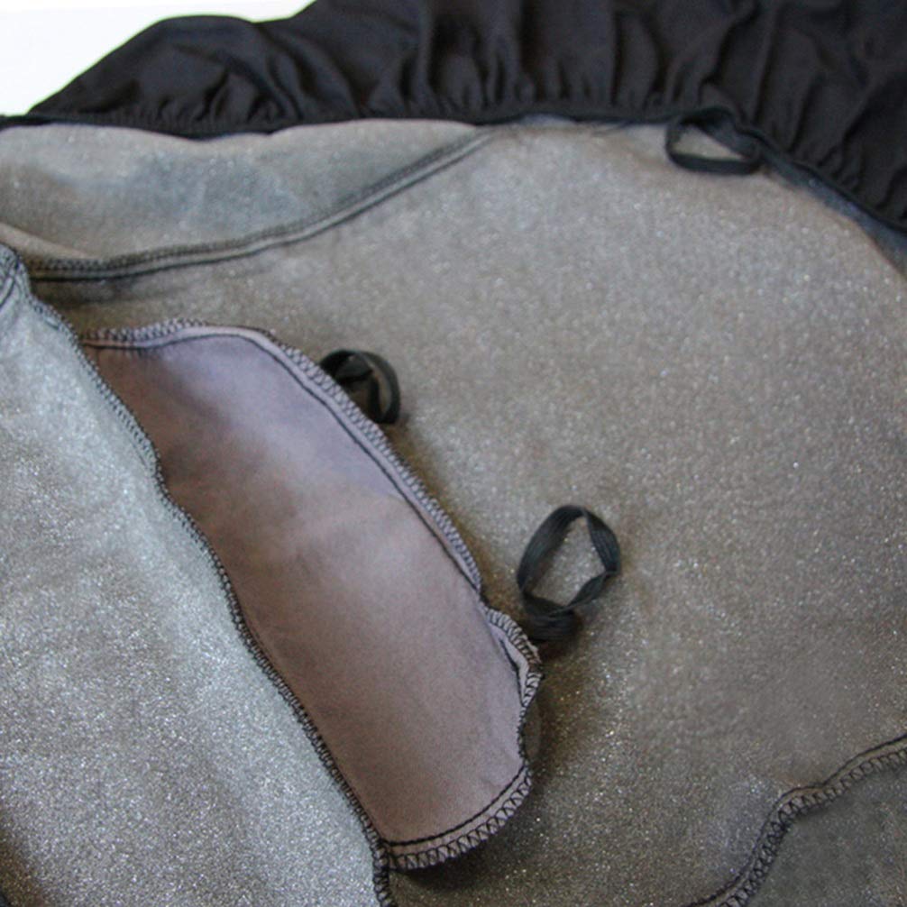 J & J Global 270516 Grey Stripe Seat Pad - Pack of 6