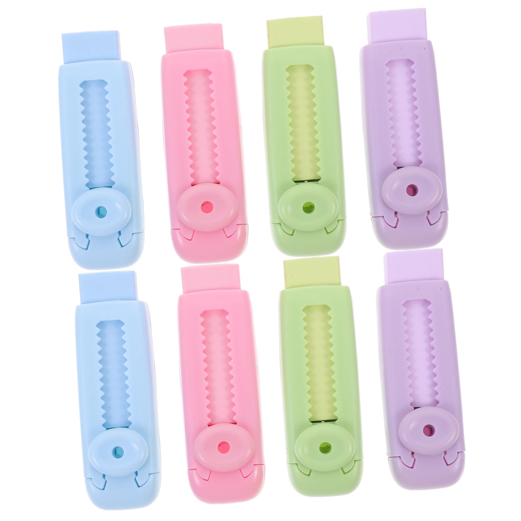 Housoutil 5 Ensembles Gommes Rétractables Colorées Lot De Gommes Coulissantes Pratiques Pour Étudiants Fournitures Scolaires Amusantes Et Utiles Pour Examens 8 Pièces * 5
