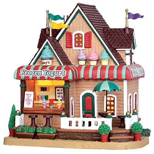 Coventry Cove by Lemax Christmas Village Building, Lucy's Frozen Yogurt.